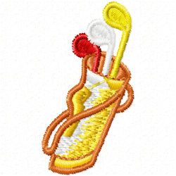 Golf Embroidery Design 9